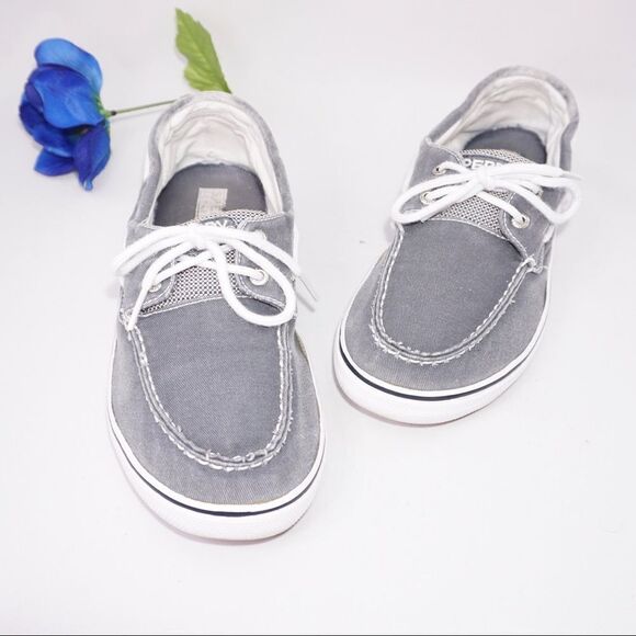 Sperry light blue Halyard Sneakers, Size 37 - Picture 2 of 6